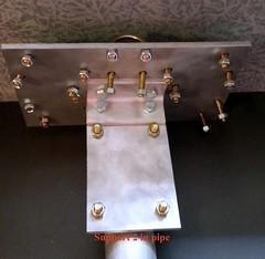 ANTENNA MOXON HUB with 2 and 1.5 in U-bolts for the mast