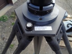 USED MILITARY CARBON FIBER ANTENNA MAST TRIPOD WITH USED CARRY BAG
