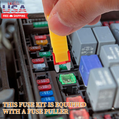 120 Pieces Mini Fuse Kit, Car Fuse Assortment Kit, Mini Blade Fuses Automotive f