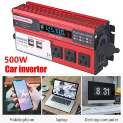 5000W Car Power Inverter DC 12V To AC 110V Pure Sine Wave Solar Converter LCD