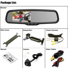 4.3” Rear View Mirror Monitor OEM Bracket Reversing Backup Camera For Ford Jeep