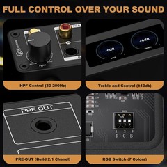 Ampapa D1 HIFI TPA3255 Bluetooth Amplifier with Digital VU Meter