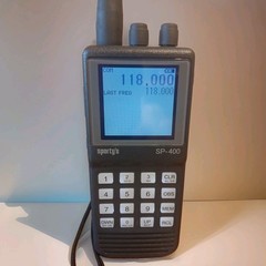Sportys SP-400 Aviation Radio w/Printed Manual, NOS Pwr Supply/1-Owner, Exc Cond