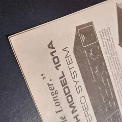 Vintage Fosgate Research 101A Tate II Gatefold Brochure Textured Parchment Rare