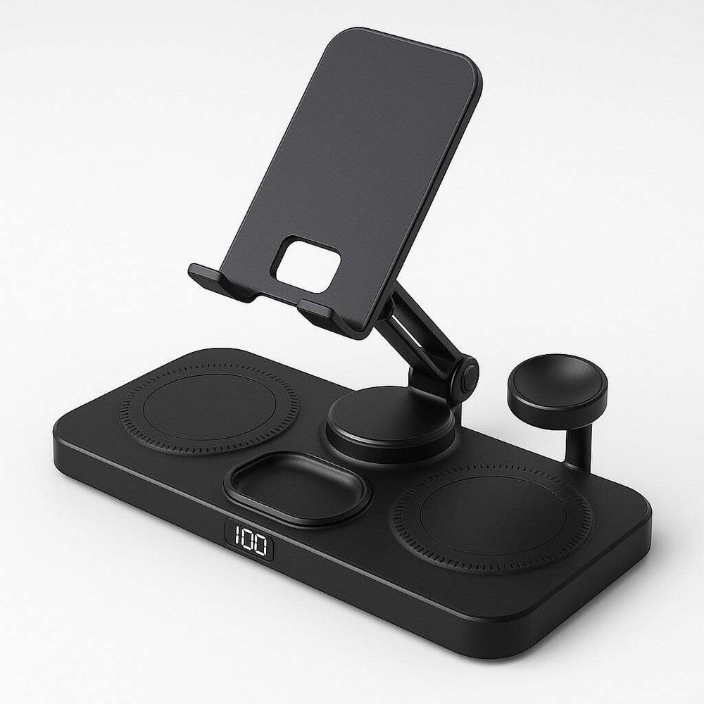 6-in-1 Wireless Charging Station Y21 Phone Watch Earbuds