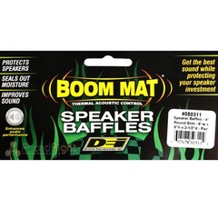 DEI 2 Pack 4″ Inch Round Speaker Baffles Slim Design Engineering Boom Mat 050311