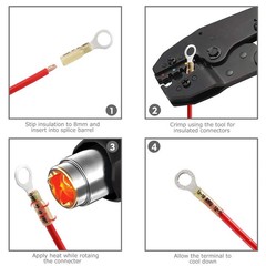 Heat Shrink Wire Connector DIY Kit 250PCS Waterproof Marine Automotive Terminals