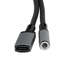 Aux to USB C with PD 60W Fast Charging Dongle Cable For Pixel 9, iPad Pro/Air