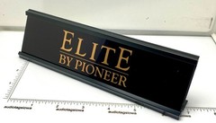 Pioneer Elite Component Stereo Desk Sign – Custom Gold Aluminum