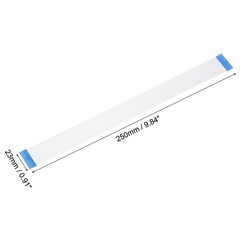 Flexible Flat Cable, 250mm 1mm Pitch 22 Pins FPC FFC Flexible Ribbon Cable 10Pcs