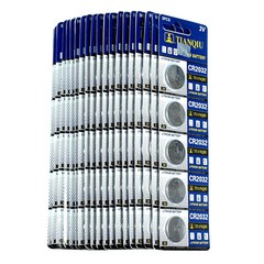 100 PCS Tianqiu CR2032 Lithium Battery 3V Button Cell for Scopes Sights-Carded