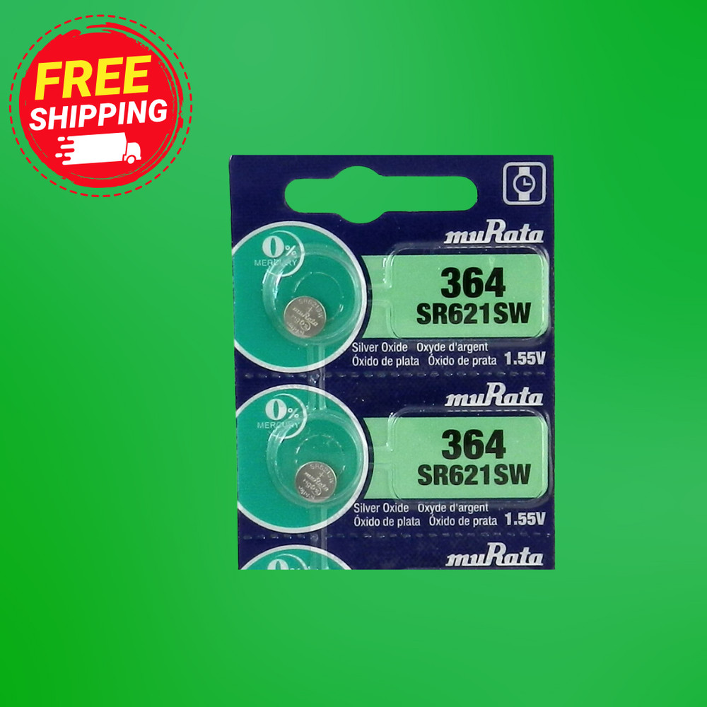 Murata 364 SR621SW Watch Battery (Exp 2030 ) 2Pc