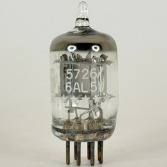 (1) Tested GE 5726 6AL5W Tube Five Star ☆☆☆☆☆ General Electric Code HE Diodes
