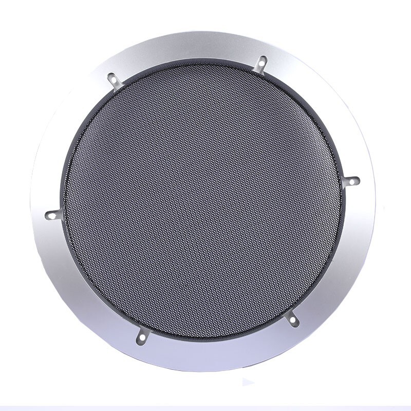 12″ DJ Car Speaker Sub Woofer Subwoofer Grill Silver ABS Frame Black Metal Mesh