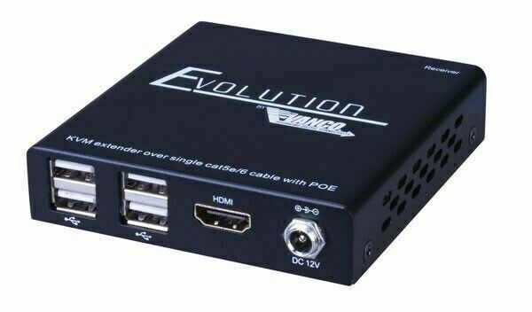 ⚡Vanco Evolution HDMI Extender with KVM and Power Over Ethernet (PoE) – EVEXKVM1