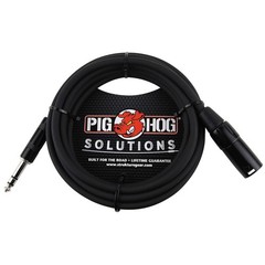 2x Pig Hog 1/4″ TRS to XLR Balance Adaptor Cable, 10 Feet PX-TMXM2