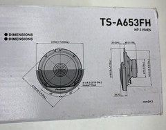 Pioneer TS-A653FH A-Series MAX 6-1/2″ 2-way speakers (Pair) TSA653FH OB