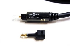 AUDIOTRAK Glass Black 2 Plus 1m Optical Digital Cable WiseTech Japan New