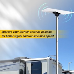 Starlink Pole Mount for Gen 3,RV Mount Kit Features a Durable1.5” Diameter Pole