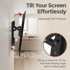 ynVISION.DESIGN Tilt TV Wall Mount for most Large TVs 55-105 in | Pulls Out 7in
