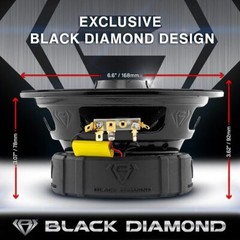 DIA-XT6 6.5″ 2-Ways Mid-Range Loudspeaker with Built-in Bullet Tweeter 4-Ohm