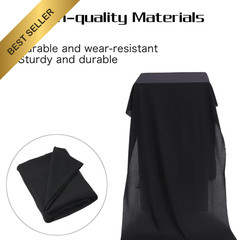 Black Speaker Grill Cloth Fabric 67x20in Stereo Mesh Replacement Audio Repair