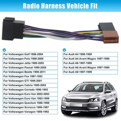 Car Radio Connector Replacement for VW Wiring Harness Adapter in Dash…