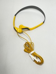 Sony MDR-W014 Headband In-Ear Walkman Headphones Yellow Vintage – Tested