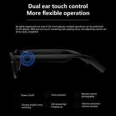 AI Smart Glasses 8K Remote Control Touch Photo Camera Recording Voice Assistant