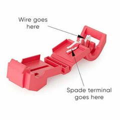 240PC SPADE TERMINALS T-TAP ELECTRICAL WIRE CONNECTOR ASSORTMENT KIT 120 PAIRS