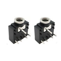 bnafes 15pcs PJ-307 3.5mm Stereo Jack Socket 5 Pin PCB Mount Female Black