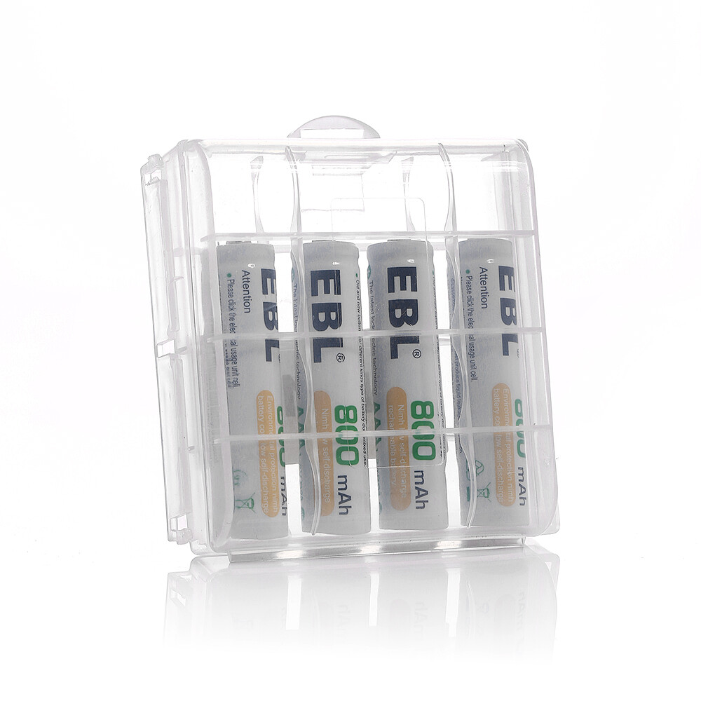 EBL AAA AA NiMH Rechargeable Batteries 1100mAh/2800mAh 1.2V + 4 Slot Charger Lot