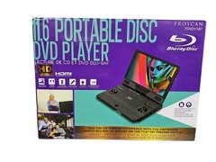 Proscan 11.4″ Portable Blu-ray Player with HDMI port swivel screen