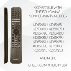 Genuine Sony RMF-TX520U Voice Remote Control Fits TV Models Bravia 1-009-952-11