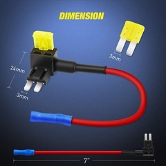 Nilight 10Pack Micro 2 Fuse TAP 12V Car Add a Circuit ATR Blade 20A Fuse Adapter