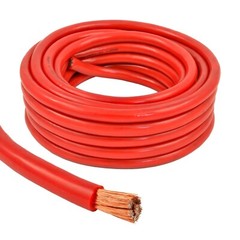 4 Gauge 25 Feet High Performance Amplifier Power Cable (Red)