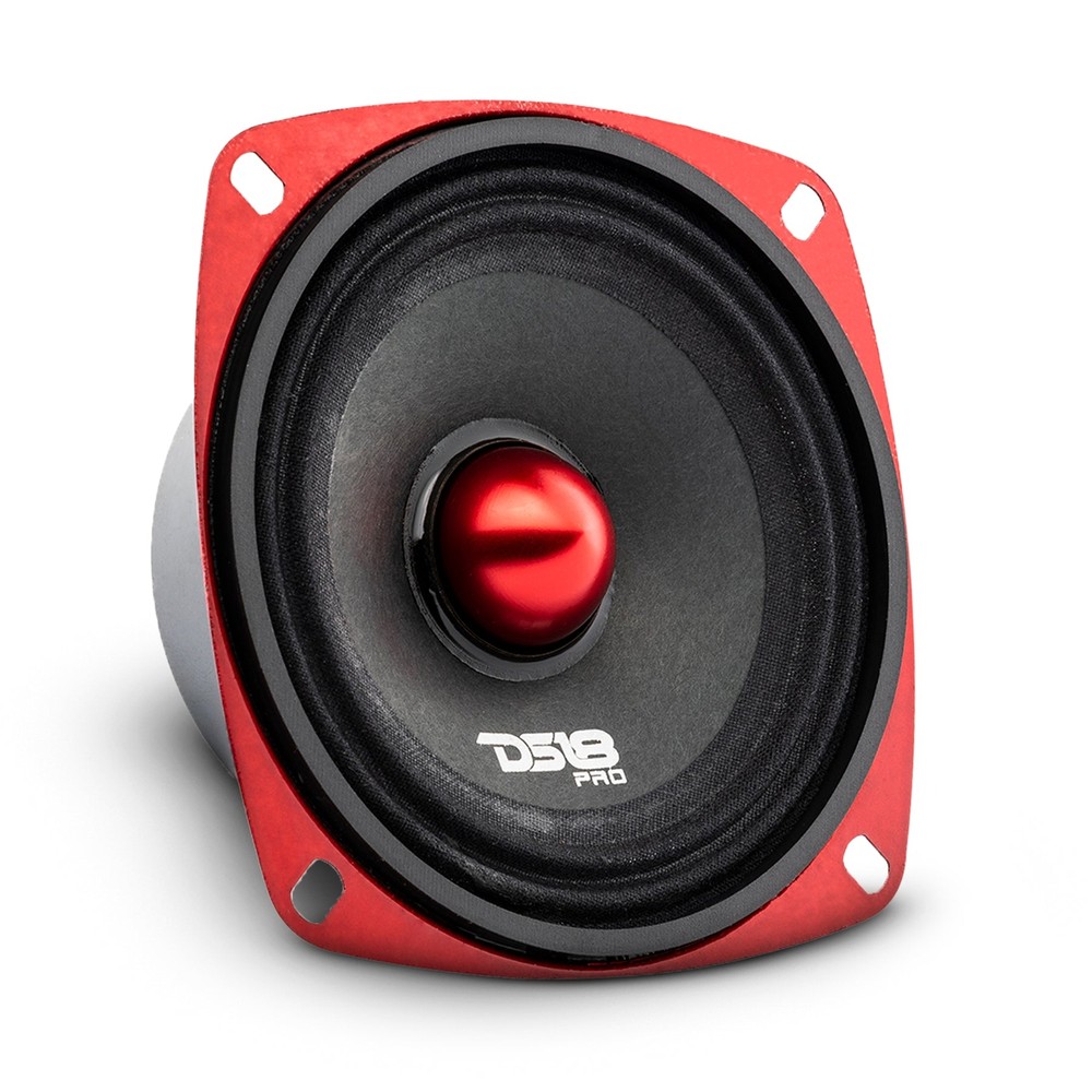 DS18 PRO-X4.4BMSL 4″ Car Speaker Shallow Mid-Range with Bullet 200 Watts 4-Ohm