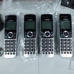 VTech Cordless Phone Answering System Bluetooth Call Block 4 Handsets VS113-4
