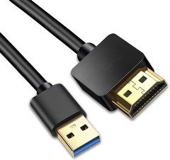 USB to Hdmi Cable, USB to Hdmi Adapter for Monitor, USB 3.0 Male to Hdmi Male