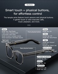 AI Smart Glasses Camera 4K Video Recording Bluetooth Calls Voice Assistant HD