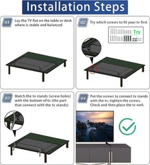 Quick Install TCL TV Base Stand – Supports 28″ to 65″ TVs, Durable ABS
