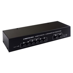 6 Amp in 2-Way Out Passive Amplifier Speaker Switcher Stereo Audio Switch Box