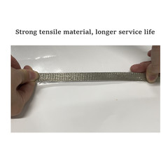Tinned Copper Braided Flat Shielding Sleeve Automotive Ground Strap Protect Lot