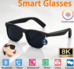 Camera AI Smart Glasses Touch Control Photo Recording Translator Voice Assistant