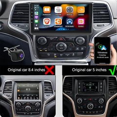 Android 13 Apple Carplay Car Stereo Radio GPS For Jeep Grand Cherokee 2014-2022