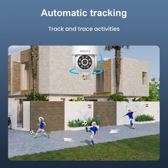 ARCCTV 2-Pack 2K Indoor WiFi6 Security Camera Auto-Tracking 360°PTZ 24/7 Working
