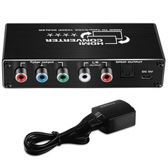 New 1080P HDMI to RGB Ypbpr Component Video Audio Scaler Converter Adapter
