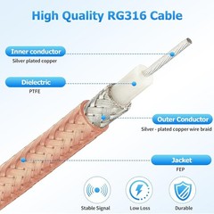 F-Type RG6 Splitter Coax Cable, 75Ohm 3 Way Splitter Combiner for TV Antenna,…