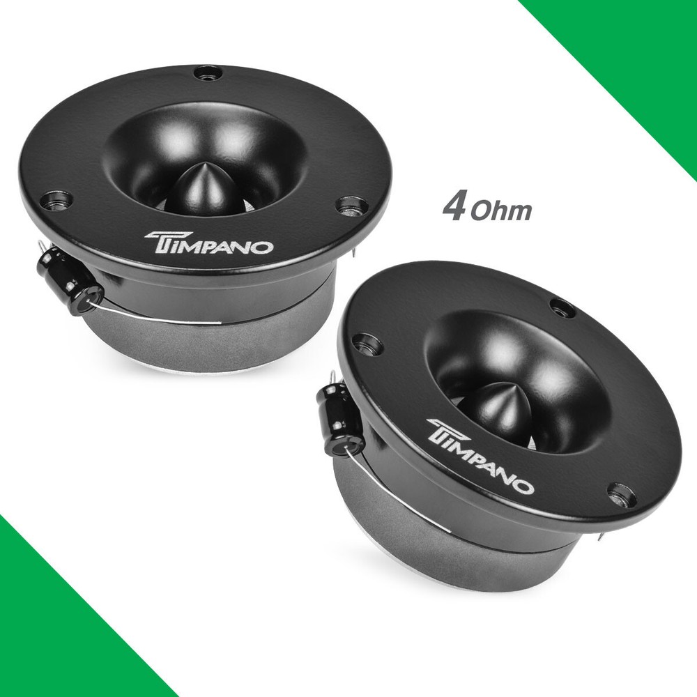 (2) 3.75″ SUPER TWEETER TIMPANO 300W TPT-ST3 BLACK BULLET 4 OHMS PRO AUDIO PAIR