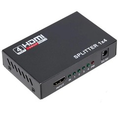 Full HD HDMI Splitter Amplifier Repeater 1080p 4K Female Switch Box 1×4 Port